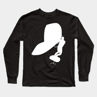 Surfer with wingfoil Long Sleeve T-Shirt